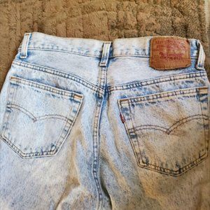 Rare Authentic Vintage 501 0108 Acid Wash Levi Jeans